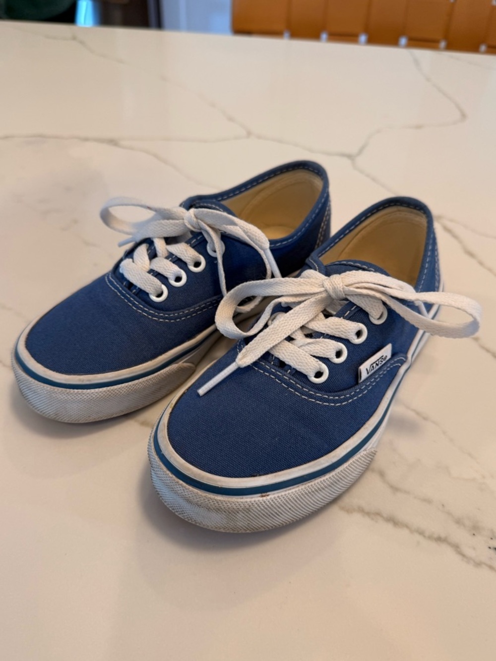 Vans Kids Authentic Canvas Sneakers - Blue - size 13